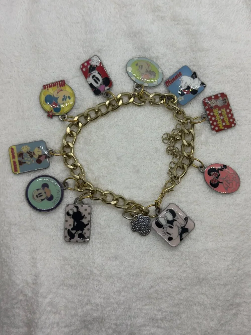 Disney Minnie Mouse Adjustable Charm Bracelet